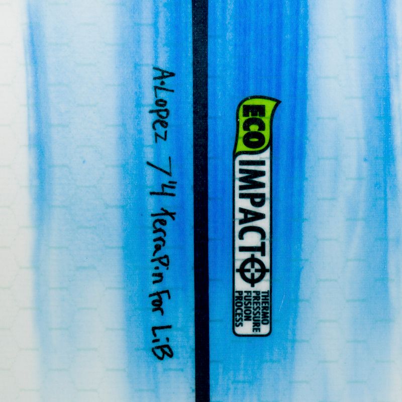 Lib Tech Terrapin white and blue surfboard 22SU033 4