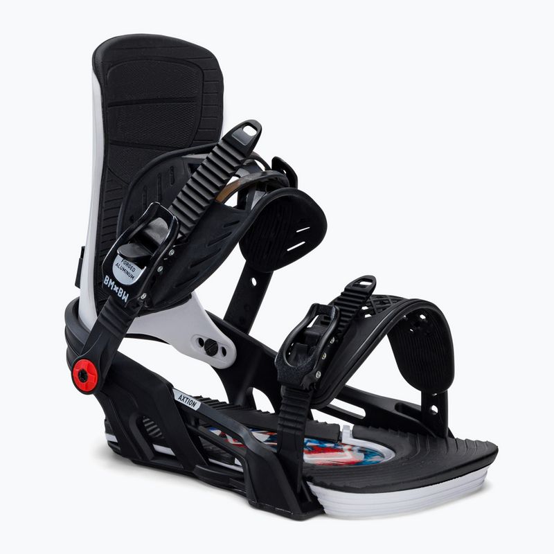 Snowboard bindings Bent Metal Axtion black/white 22BN004-BKWHT