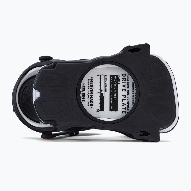 Snowboard bindings Bent Metal Axtion black/white 22BN004-BKWHT 3