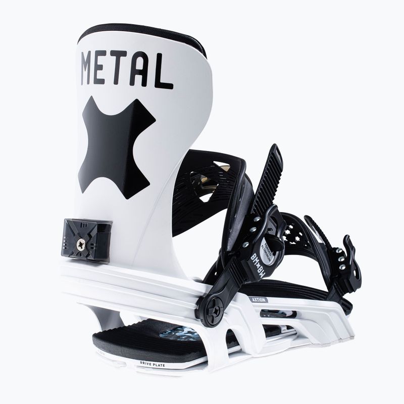 Snowboard bindings Bent Metal Axtion black/white 22BN004-BKWHT 6