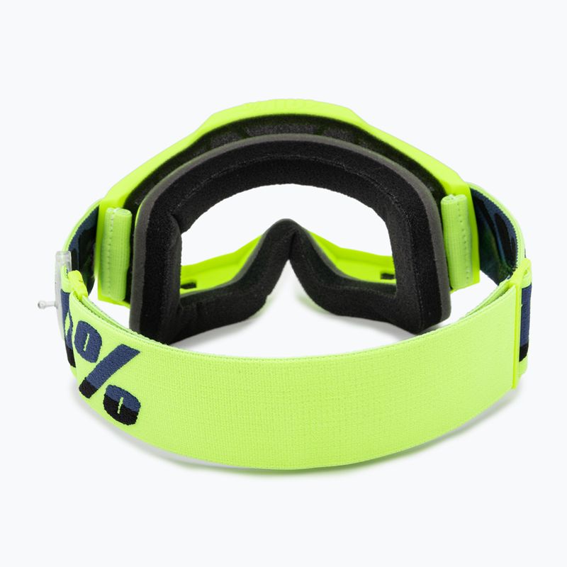 100% Accuri 2 yellow/clear cycling goggles 3