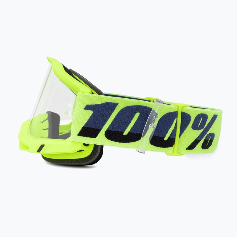 100% Accuri 2 yellow/clear cycling goggles 4