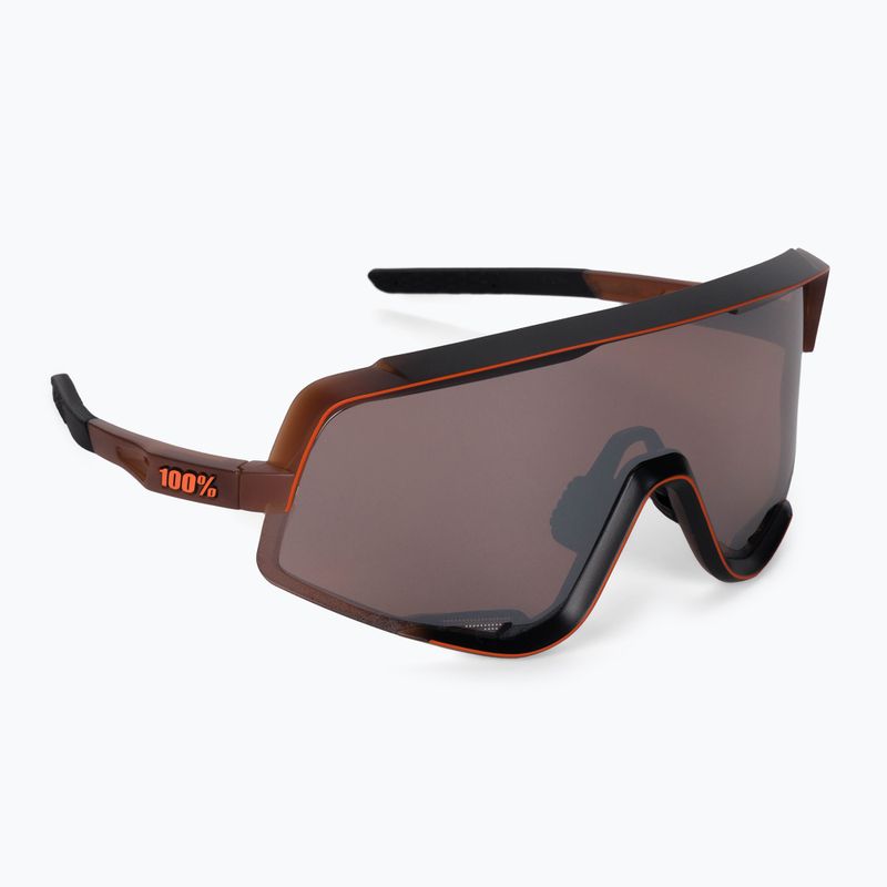 Cycling glasses 100% Glendale Mirror Lens matte translucent brown fade/hyper silver STO-61033-404-01