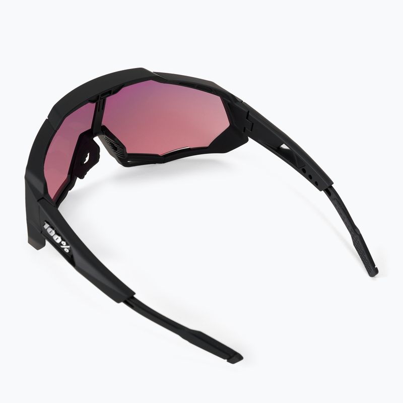 Cycling goggles 100% Speedtrap Multilayer Mirror Lens soft tact black/hiper red STO-61023-412-01 2