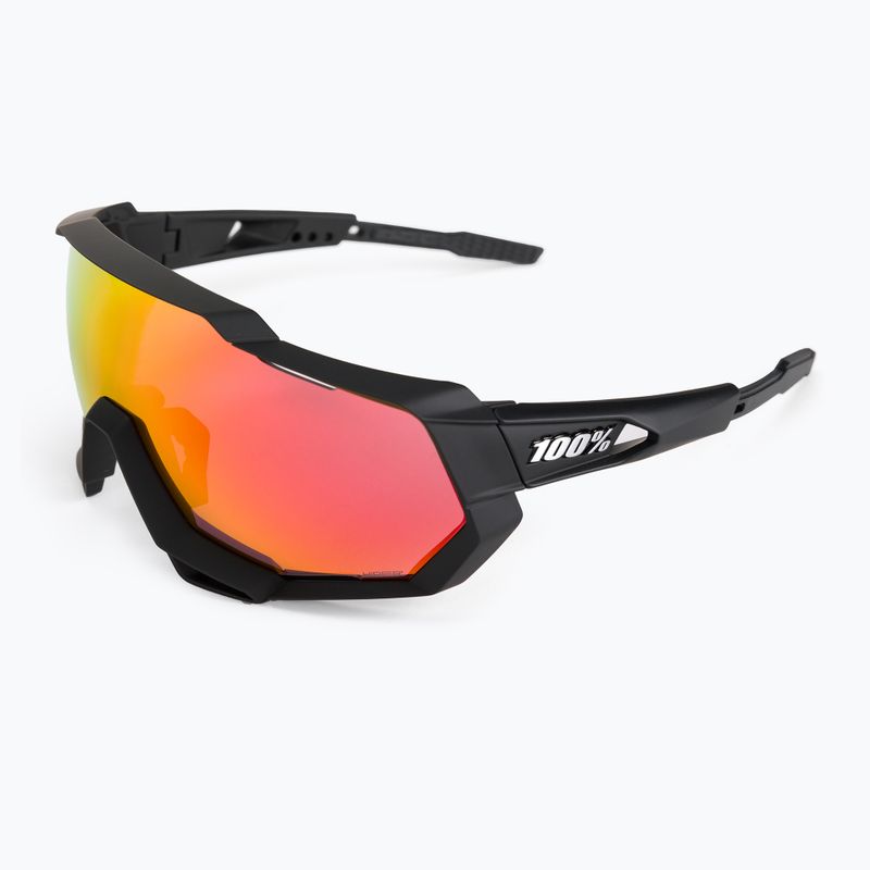 Cycling goggles 100% Speedtrap Multilayer Mirror Lens soft tact black/hiper red STO-61023-412-01 5