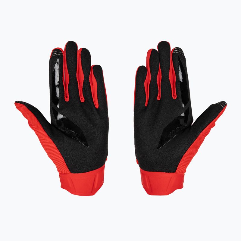 Cycling gloves 100% Ridecamp red 2