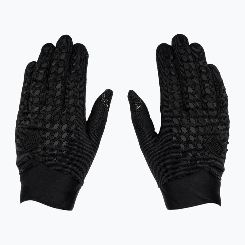 Cycling gloves 100% Geomatic black/charcoal 3