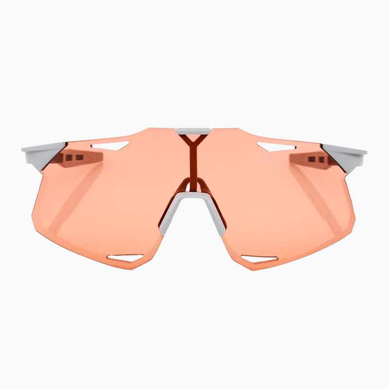 100% Hypercraft matte stone grey/hiper coral sunglasses 2