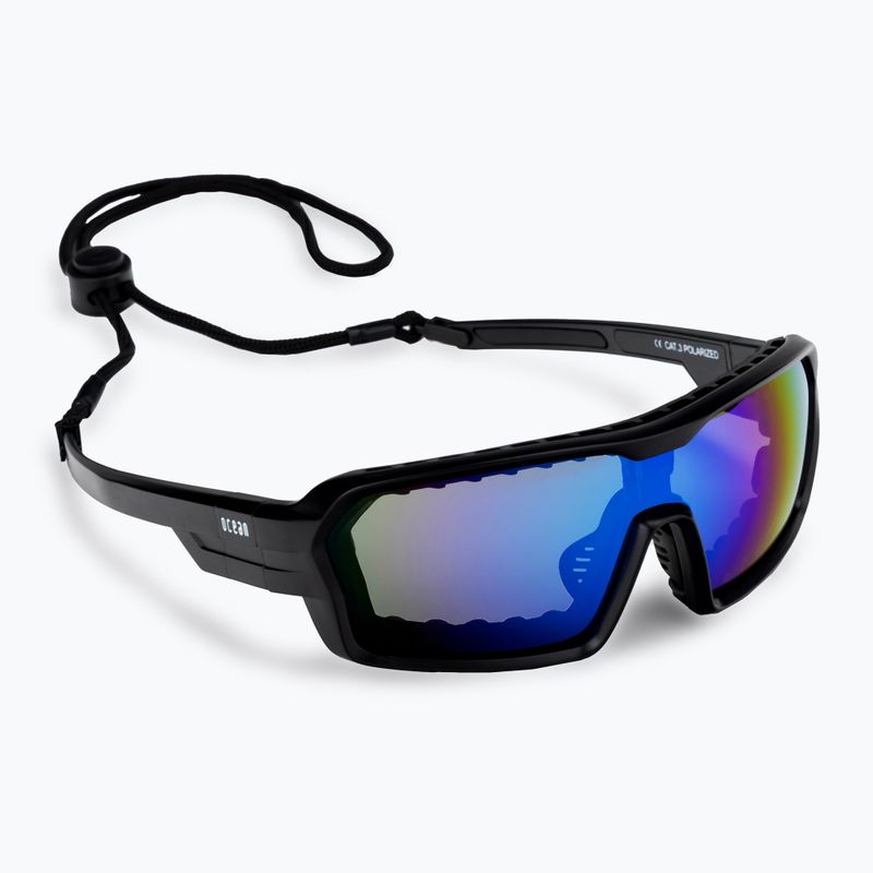 Ocean Sunglasses Chameleon matte black/revo blue 3701.0X sunglasses