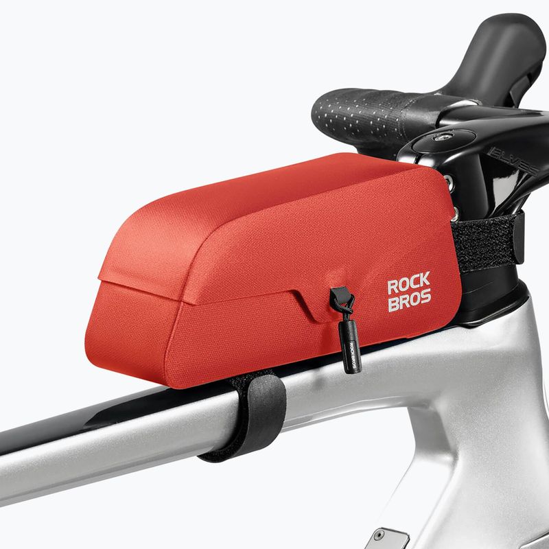 Bike frame bag Rockbros 30120122 Bike Tube Bag Magnetic L 0,9 l red 2
