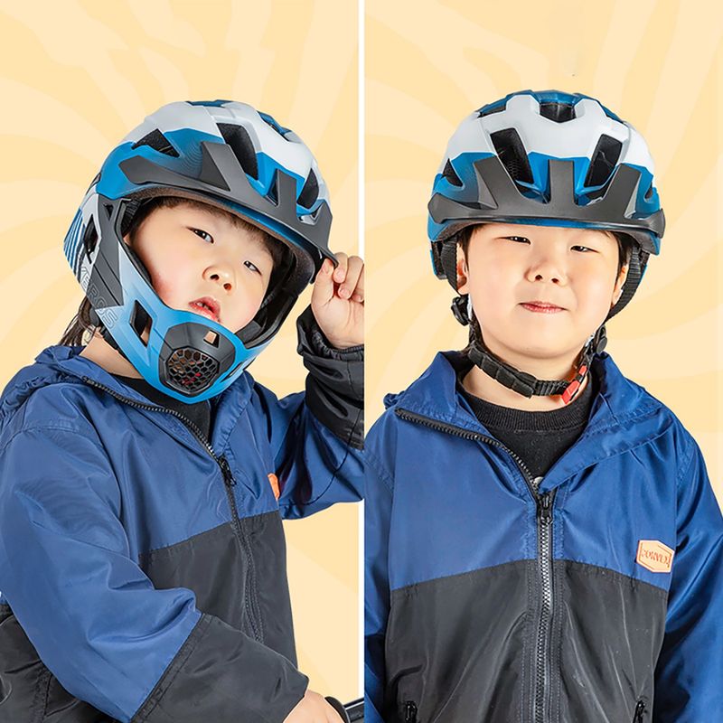 Children's bike helmet Rockbros 10110061001 Kids Helmet blue/white/black 4