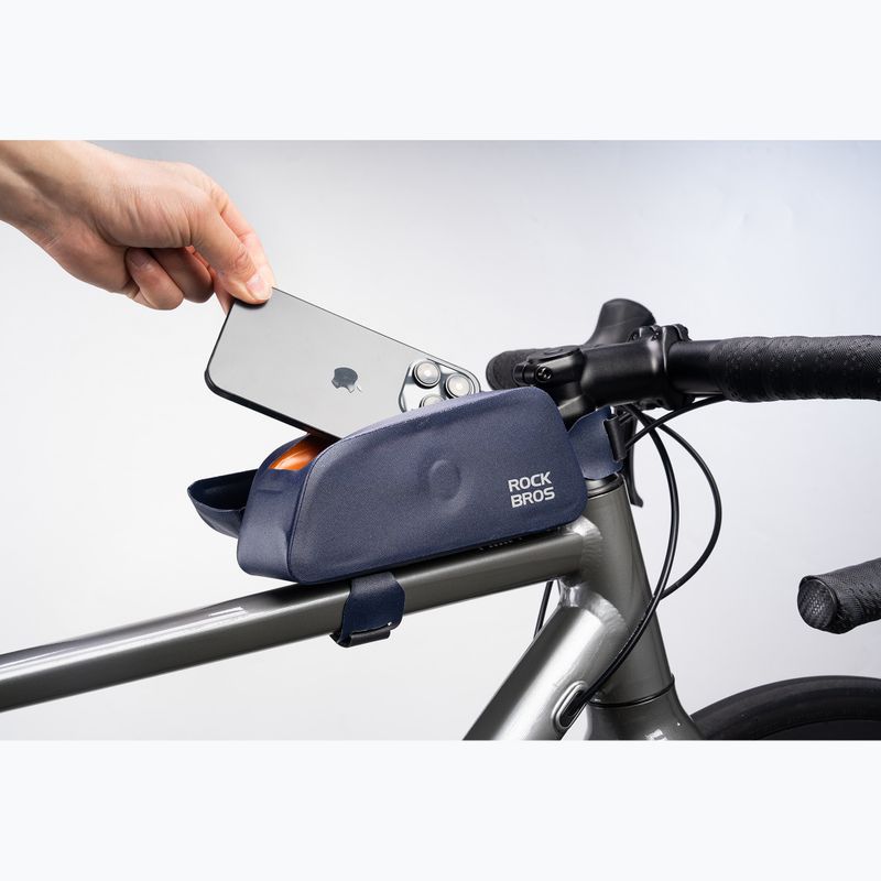 Bike frame bag Rockbros 30120122 Bike Tube Bag Magnetic S 0,6 l blue 3