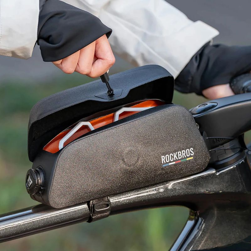 Bike frame bag Rockbros 30120123001 Road to Sky Frame Bag Magnetic S black 7