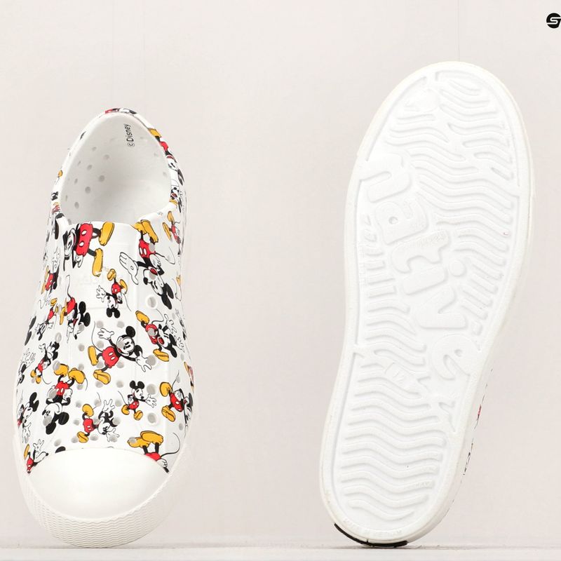 Native Jefferson Print Disney Jr children's trainers shell white/shell white/all over print 19