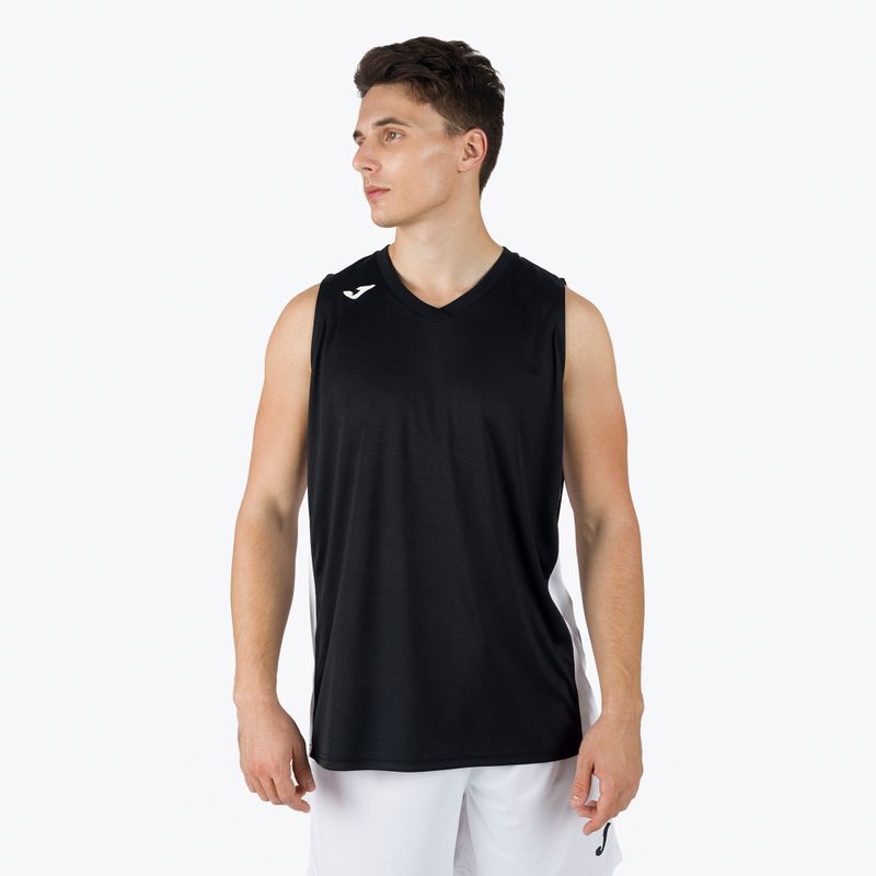 Men's basketball jersey Joma Cancha III black and white 101573.102