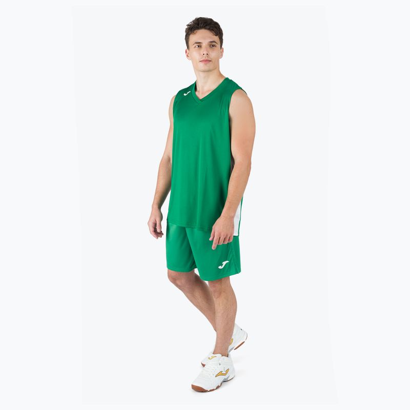 Men's basketball jersey Joma Cancha III green and white 101573.452 5