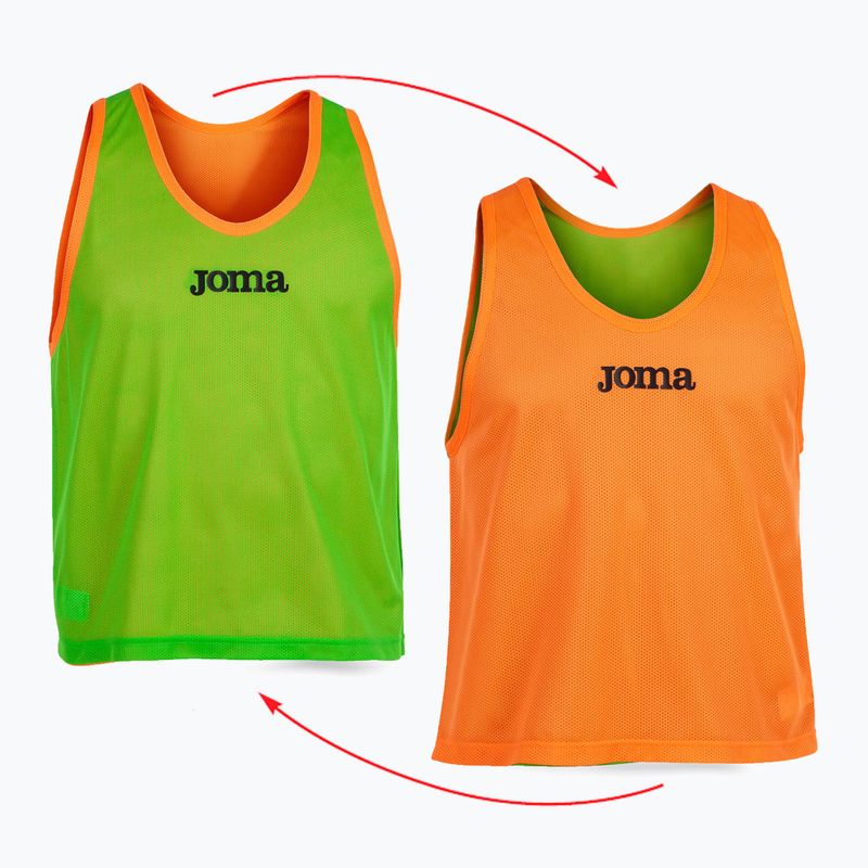 Joma Reversible Training Bib fluor orange/fluor green football marker 3