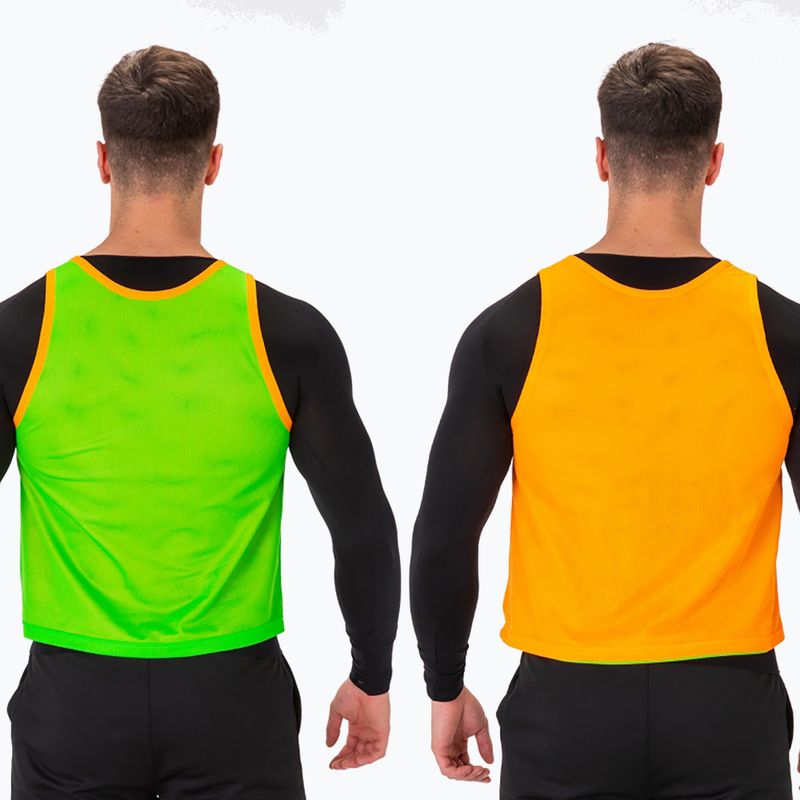 Joma Reversible Training Bib fluor orange/fluor green football marker 4