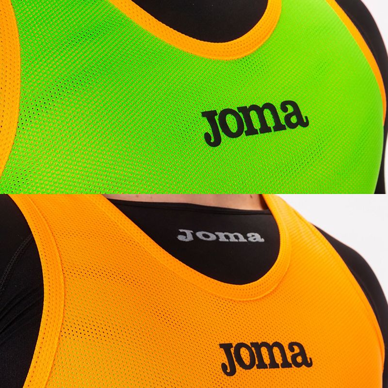 Joma Reversible Training Bib fluor orange/fluor green football marker 5