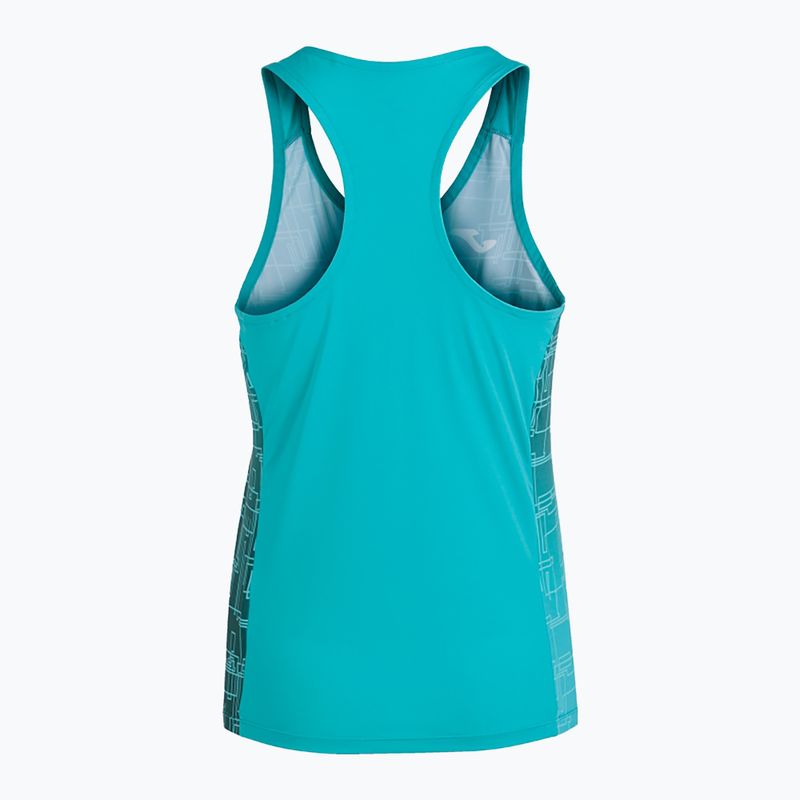 Women's running tank top Joma Elite VIII turquoise 6