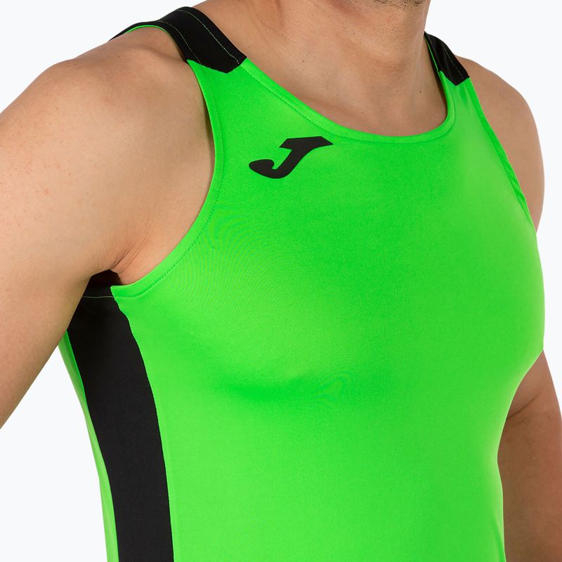 Men's Joma Record II Tank Top fluor green/black running shirt 5