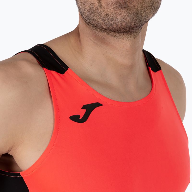 Men's Joma Record II fluor coral/black running tank top 5