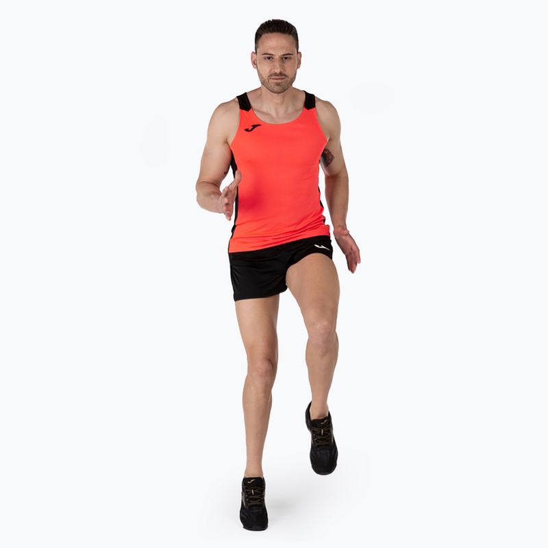 Men's Joma Record II fluor coral/black running tank top 6