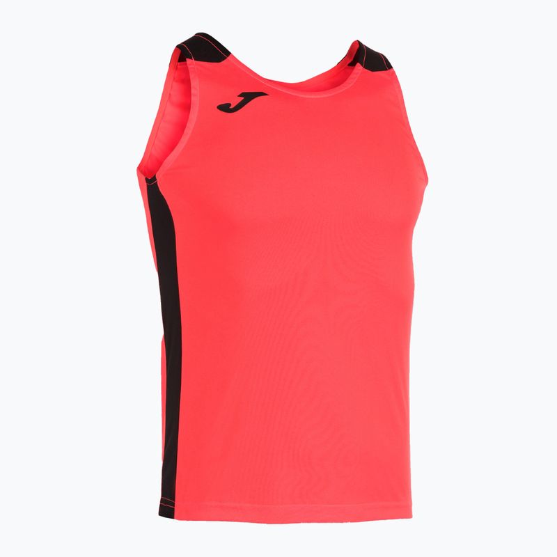 Men's Joma Record II fluor coral/black running tank top 8