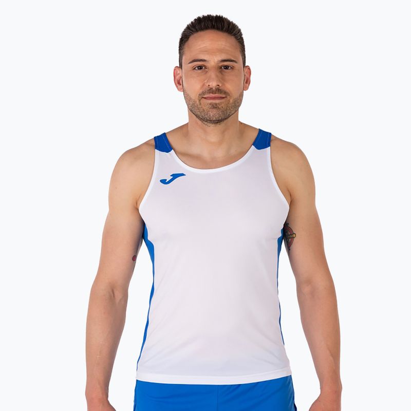 Men's Joma Record II white/royal running tank top