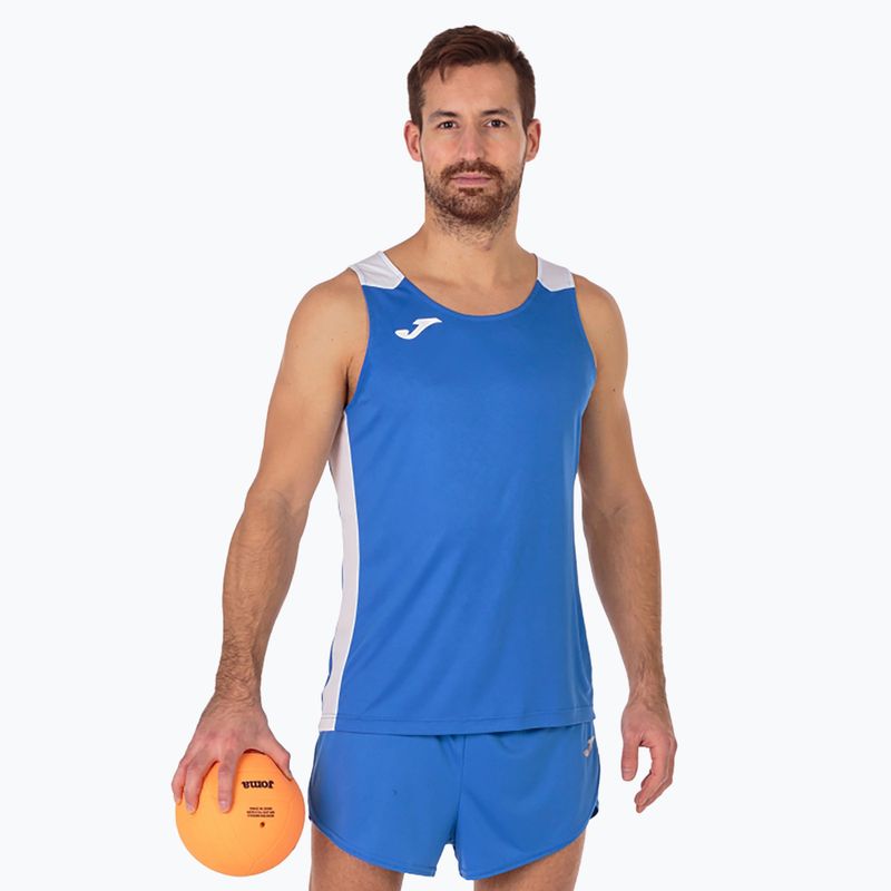 Men's Joma Record II royal/white running tank top