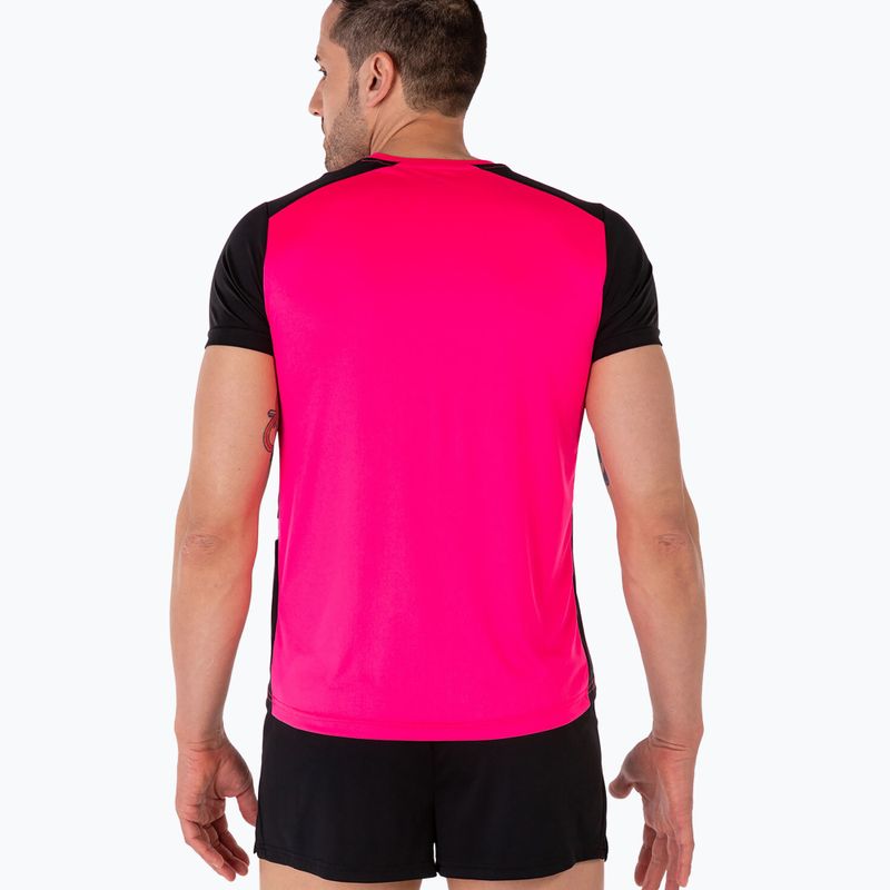 Men's Joma Record II fluor pink/black running shirt 3
