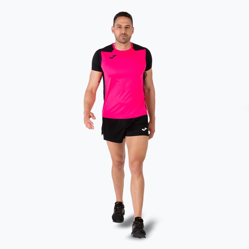 Men's Joma Record II fluor pink/black running shirt 6
