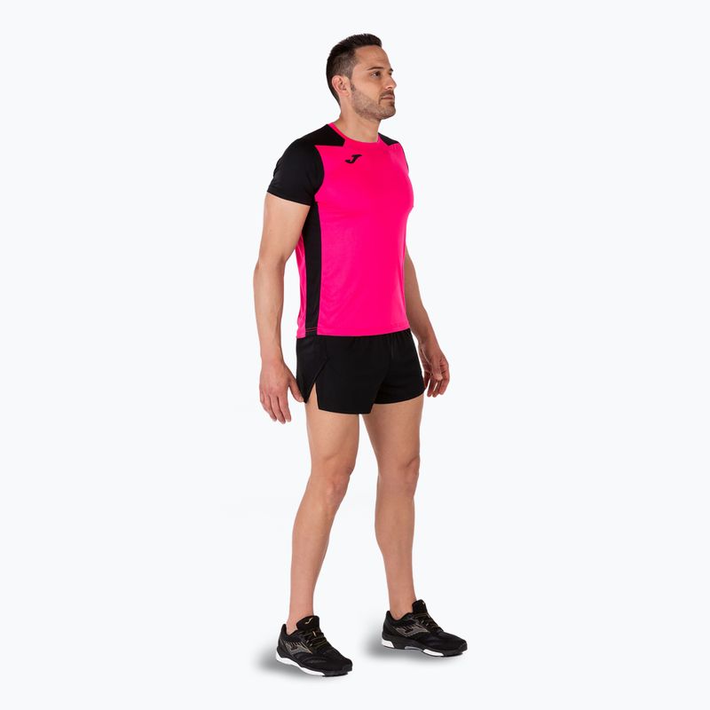 Men's Joma Record II fluor pink/black running shirt 7