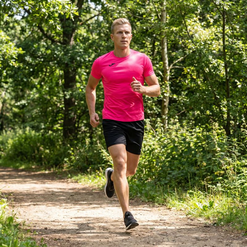 Men's running top Joma Record II fluor pink 9