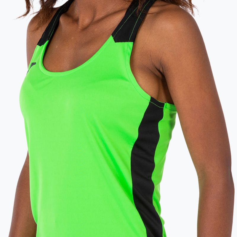 Women's Joma Record II Tank Top fluor green/black running shirt 4