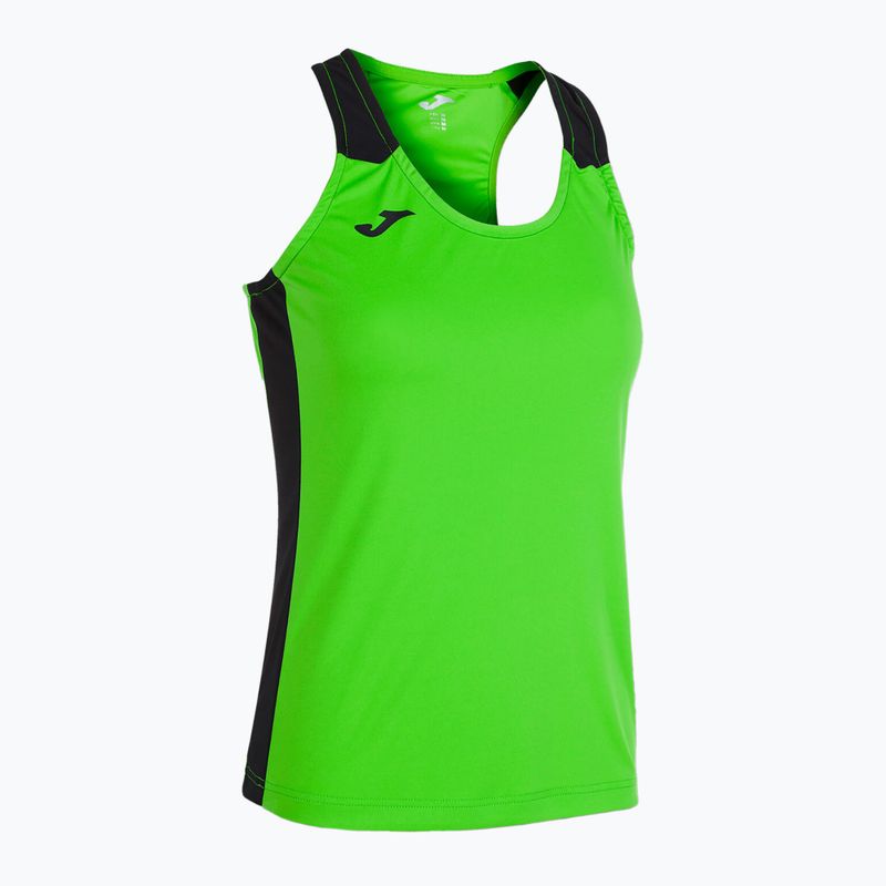 Women's Joma Record II Tank Top fluor green/black running shirt 7