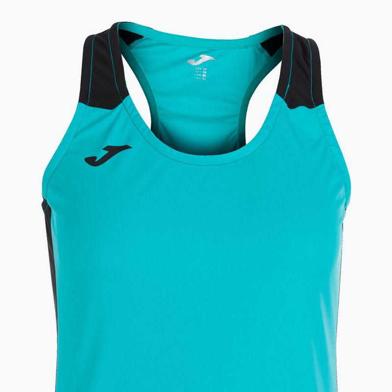 Women's Joma Record II Tank Top turquoise/black running shirt 5