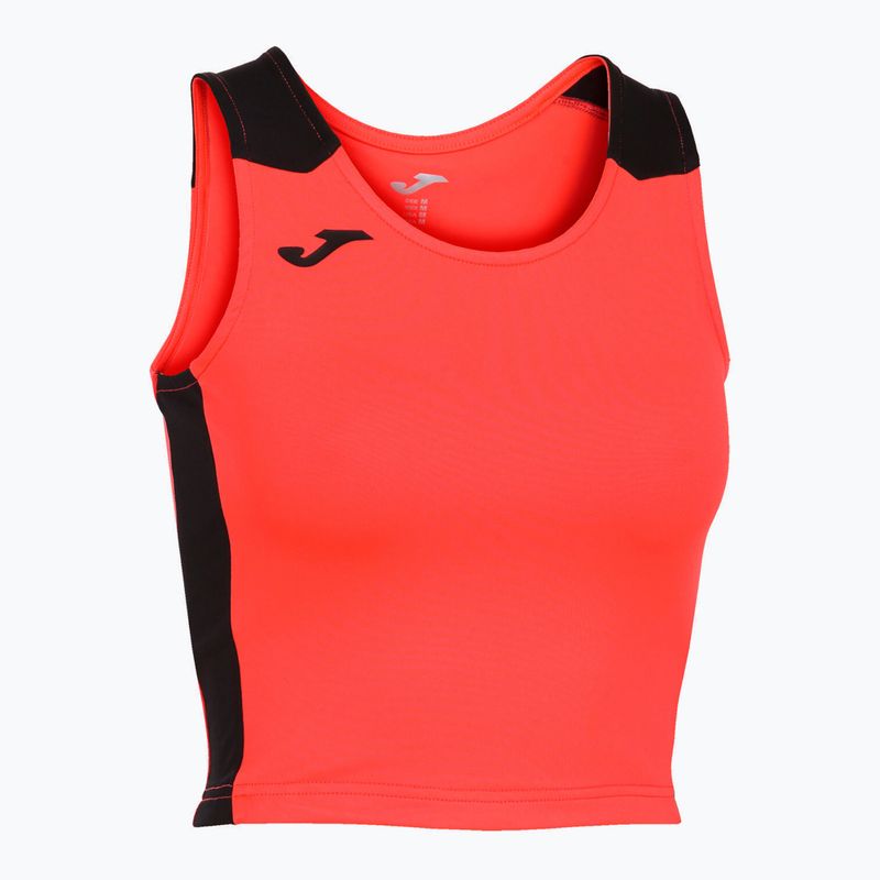 Women's Joma Record II Running Shirt Top fluor coral/black