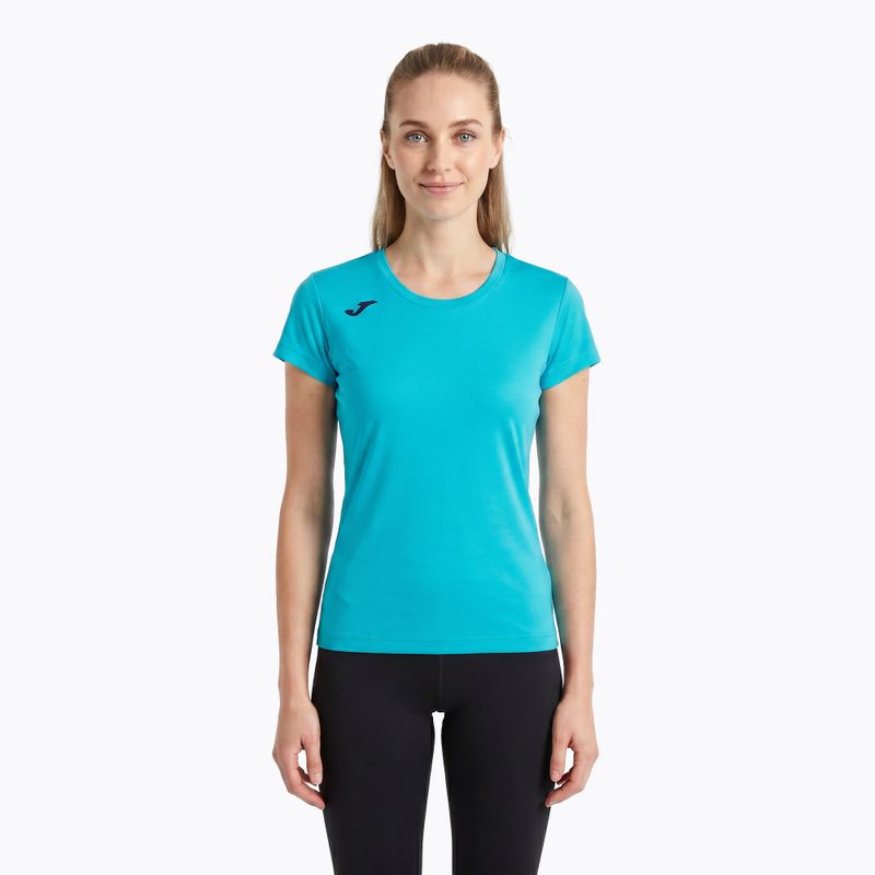 Women's running top Joma Record II fluor turquoise