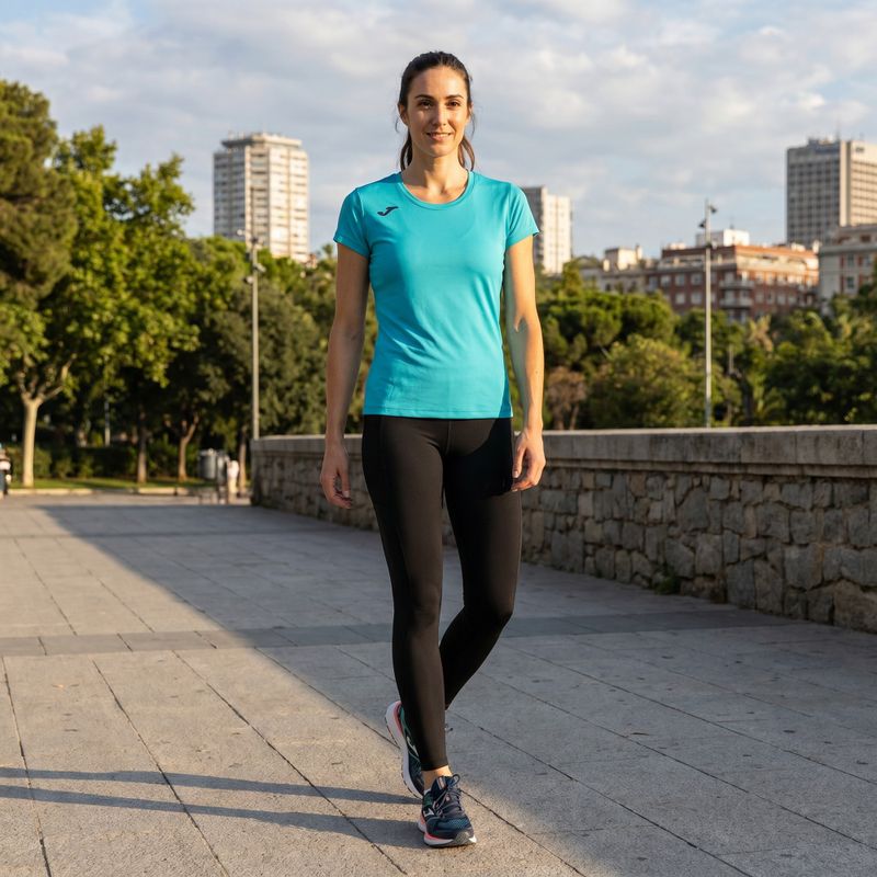 Women's running top Joma Record II fluor turquoise 6