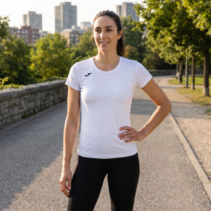 Joma Record II women's running shirt white 4