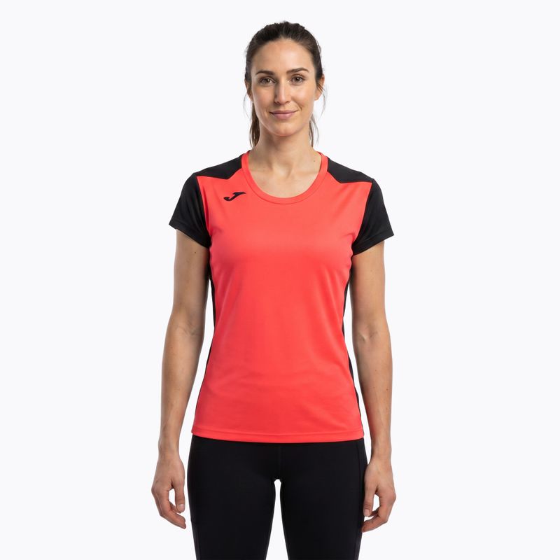 Women's Joma Record II fluor coral/black running shirt 16