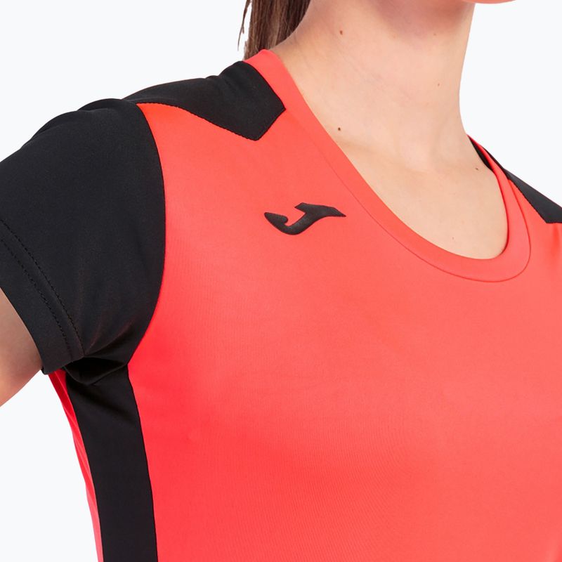 Women's Joma Record II fluor coral/black running shirt 6