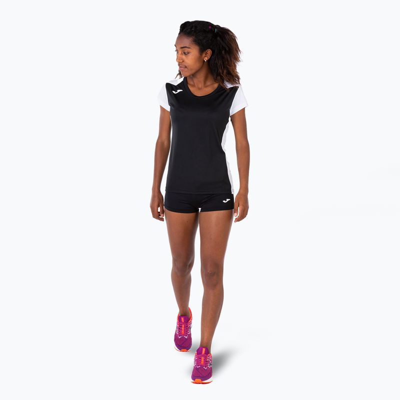 Joma Record II women's running shirt black/white 2