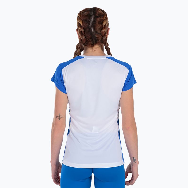 Joma Record II women's running shirt white/royal 4