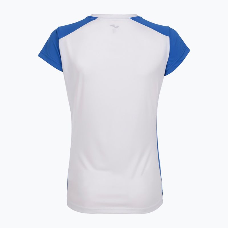 Joma Record II women's running shirt white/royal 7