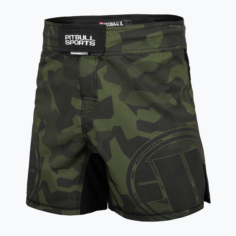 Men's grappling shorts Pitbull West Coast Grappling Dillard olive