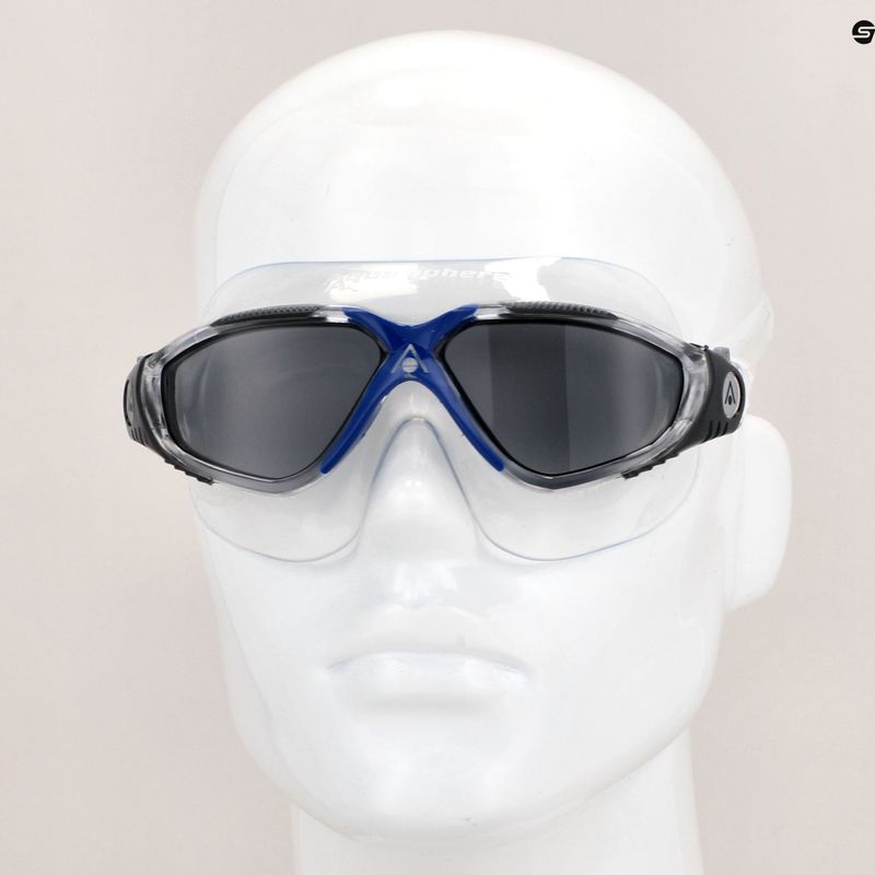 Aquasphere Vista transparent/dark gray/ mirror smoke swim mask MS5050012LD 11
