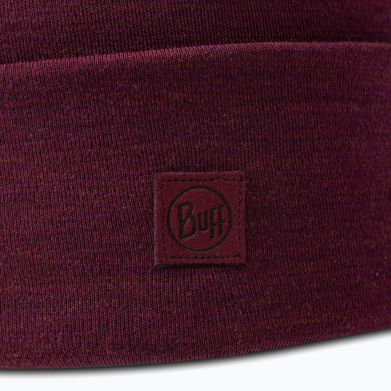 Winter hat BUFF Heavyweight Merino Wool solid tibetan red 2
