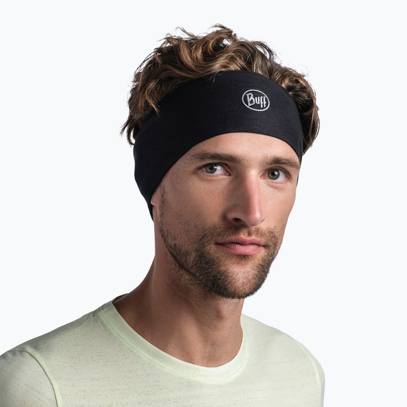 BUFF Coolnet UV Wide Solid headband black 120007.999.10.00 4